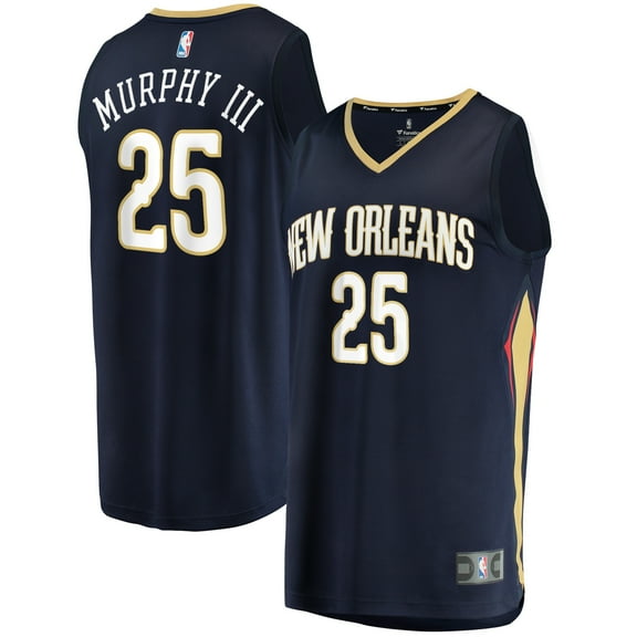 Men's Fanatics Trey Murphy III Navy New Orleans Pelicans Fast Break Replica Jersey - Icon Edition