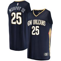 Men's Fanatics Trey Murphy III Navy New Orleans Pelicans Fast Break Replica Jersey - Icon Edition