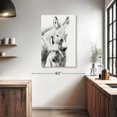 thumbnail image 3 of Elephant Stock Donkey Portrait Ii Wall Art - Vertical Canvas Wall Art - Living Room Wall Decor - Animal Canvas - White And Gray Decor By Phburchett - 26" x 39", 3 of 8