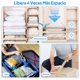 thumbnail image 3 of 16 Piezas Bolsas de Almacenamiento de Vacío con Bomba Eléctrica y Manual, 80% de Bolsas de Compresión para Ahorrar Espacio, Compresión rápida en 30s, Bolsas al Vacío para Ropa, Edredones y Viaje,16, 3 of 8