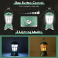 thumbnail image 2 of LED Camping Lantern, Camping Lamp Camping Lights USB Rechargeable and Battery Powered, Camping Accessories for Camping, Fishing, Hiking, Cave(Green US, 2 of 5