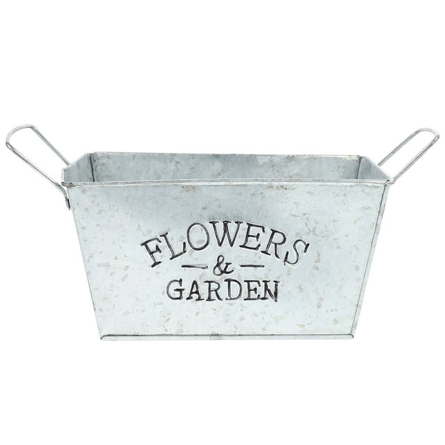 MasteelfCA 1pc Household Flower Pot Vegetables Planting Basin Binaural Flowering Pot