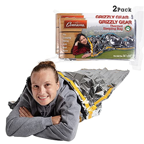 New Grizzly Gear Emergency Survival Thermal Safety Blanket Wrap Designed by NASA 