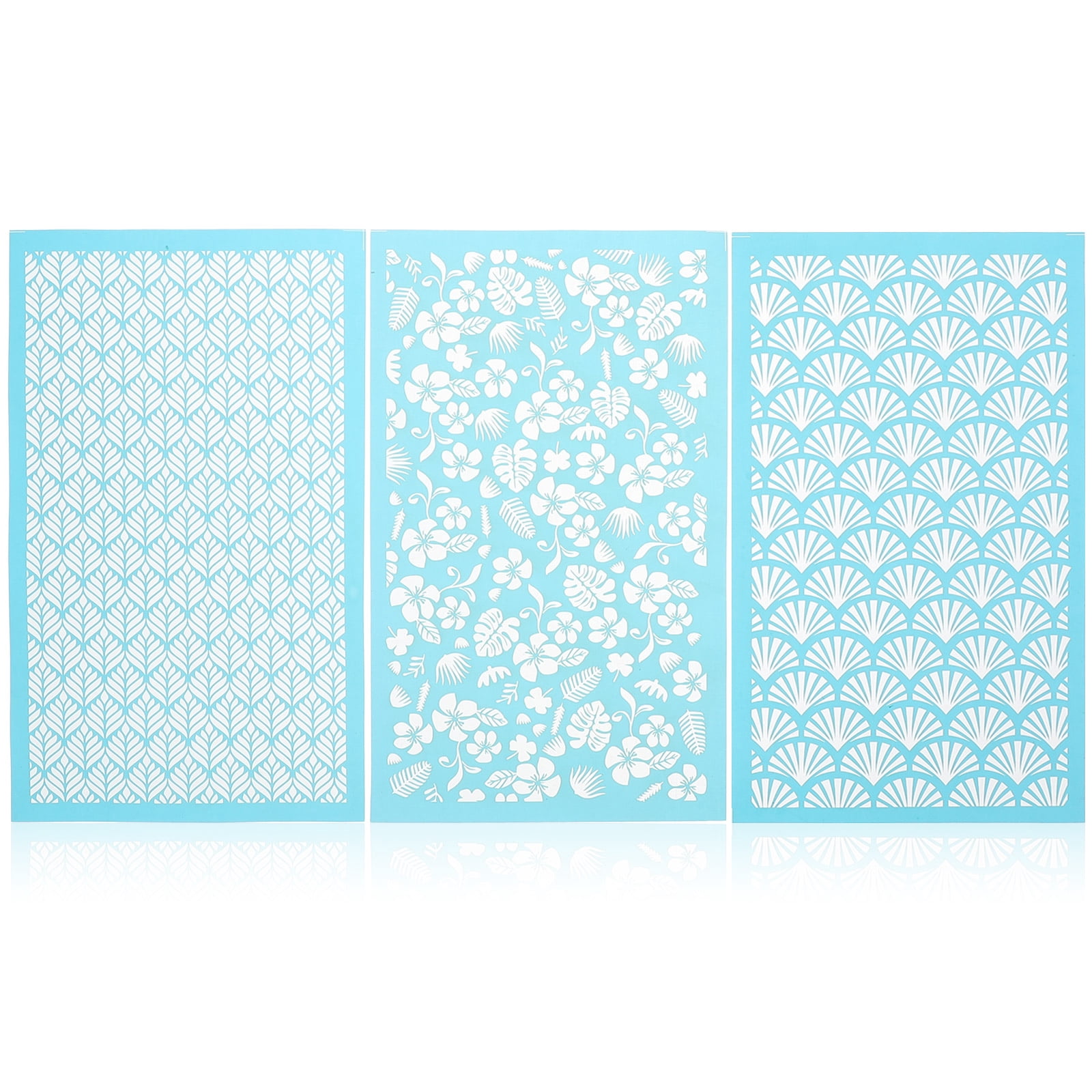 3 Sheets Silk Screen Stencil Polymer Clay Stencils Clay Crafting Stencil Silk Screen Template