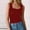 Red, variant on Jerdar Women's Sleeveless Scoop Neck Ribbed Tank Tops Lightweight Fitted Cami Tee Shirts L