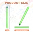 thumbnail image 2 of Green Gel Highlighters, 3 Pack Gel High Lighters No Bleeds Highliters Pens Wax Crayon Neon Clear View Bright Marker Pen Twist Up Gel Stick Cute for Books Office Adults, 2 of 6