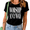 2-Black, variant on UNISHE Women's Worship Anyway White Distressed Vintage Bold Christian Text Graphic Short Sleeve Crew Neck Daily Casual Wear Tops