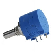 5K Ohm Rotary Potentiometer Variable Dial Resistor Precision 10-Multiturn Blue
