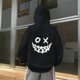 thumbnail image 4 of SonxaHe Big Boy's Hoodie Fleece Cartoon Graphic Hooded Top with Pocket Streetwear Sports Active Hoodie for Kids Black,Size 9-10, 4 of 8