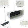 thumbnail image 6 of Sungmor 3 Pack Wall Hanging Planters, 16.5 Inch Railing Fence Hanging Flower Pots, Thickened Plastic Water Storage Plant Pot, Indoor Outdoor Garden Balcony Decor, Light Grey Large Plant Basket, 6 of 8