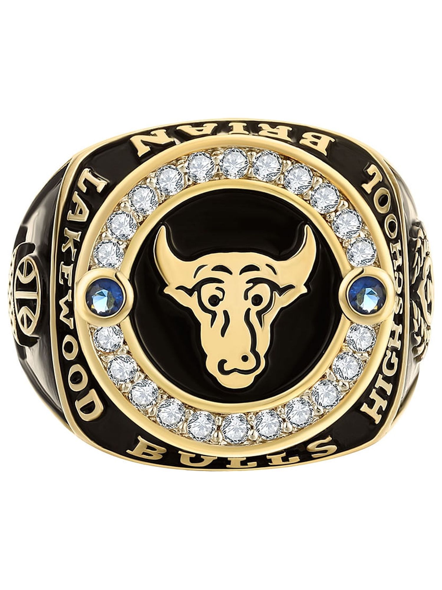 Order Now for 2025 Graduation, Freestyle Men's CZ Multiple Graphics Birthstone Class Ring, Personalized, High School or College