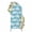 Aqua, Teal, White, variant on Orange Palm Tree Summer Arch Backdrop Cover 4FT, Beach Tropical Botanical Coastal Spandex Fitted Stretchy Arch Stand Covers, Round Top Chiara Backdrop Cover for Wedding Party Birthday Baby Shower
