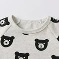 thumbnail image 4 of Toddler Baby Boy Clothes Bear Style Long Sleeve Cotton Tops and Long Pants Set Fall Sweatsuits Outfits Gray 6-9 Months, 4 of 6