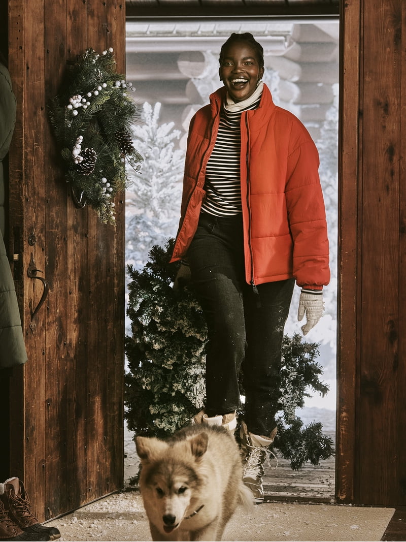 Free Assembly Women's Oversized Puffer Jacket - Walmart.com
