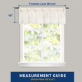 thumbnail image 2 of DriftAway Pinch Pleat Valance for Kitchen Window Linen Blend Solid Light Linen Valance for Living Room 16 Inch Room Darkening Farmhouse Window Treatment Back Tab 50"x16" Beige, 2 of 9