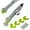 Green, variant on Caulking Silicone Smother Remover Tool, 7-in-1 kit Scraper, Silicone Smoother, Rubber Shovel, 5 Pads, Sickle, 4 Blades. Stainless Steel Nozzle applicator, Tile Grout Caulk Removal Set I Red