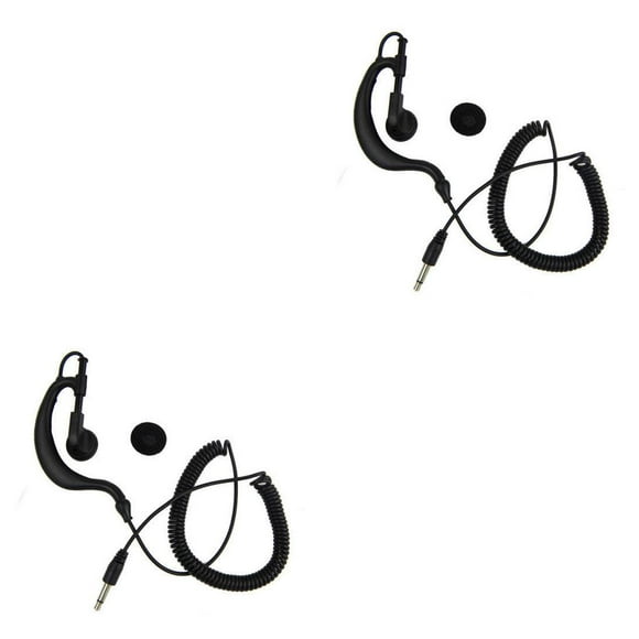 stanreset Air Tube Listen Only Earpieces with 3.5mm Plug for Walkie Talkie/Two Way Radio Type2