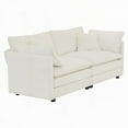 thumbnail image 4 of Modern White Chenille 2-Piece Living Room Sofa Set (2+2 Seat), 4 of 8