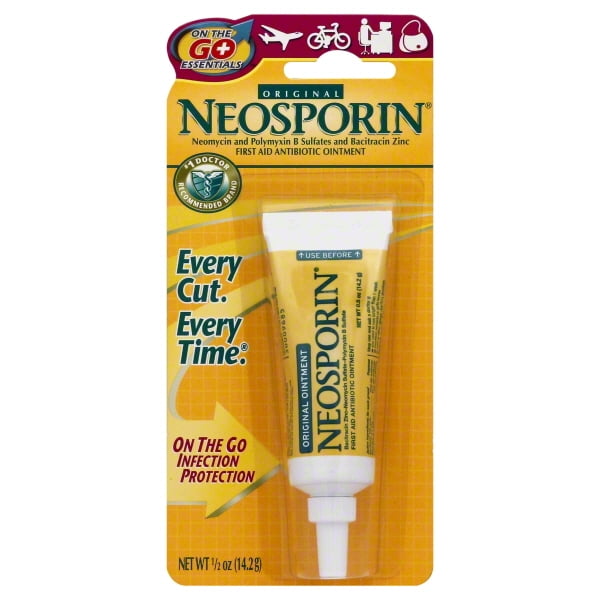 Neosporin Original Antibiotic Ointment, 24Hour Infection Prevention for Minor Wound, .5 Oz