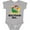 AC-Heather Grey, variant on Inktastic Boca Raton Florida Girls Baby Bodysuit