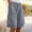 Gray women's plus size cargo shorts a1, variant on Cagogo Women's Plus Size Cargo Shorts with Pockets Elastic Waist Casual Loose Regular Fit Summer Vacation Beach Travel Shorts, Green 2XL