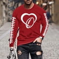 thumbnail image 2 of Crewneck Sweatshirts Men Graphic Graphic Sweatshirts for Men Plus Size Long Sleeve Shirts for Men Cropped Hoodies for Men Trendy Graphic Black Turtleneck Sweater Men, 2 of 5