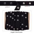thumbnail image 2 of 1 Set 10Yards Black Cotton Snap Button Trim Sewing Snap Tape Trim with Brass Buttons for DIY Crafts Clothing Accessories Snap Button Tape Ribbon Fasteners 0.8 inch Wide, 2 of 6