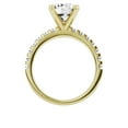 thumbnail image 3 of Unique Moments 3 Ct Diamond Solitaire With Accents Round Engagement Ring 14K Yellow Gold, 3 of 6
