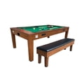thumbnail image 3 of RACK Luxor 7.5-Foot 4-in-1 Multi-Game Swivel Billiard/Pool Table with Multiple Table Options (Green Felt with 1 Bench), 3 of 7