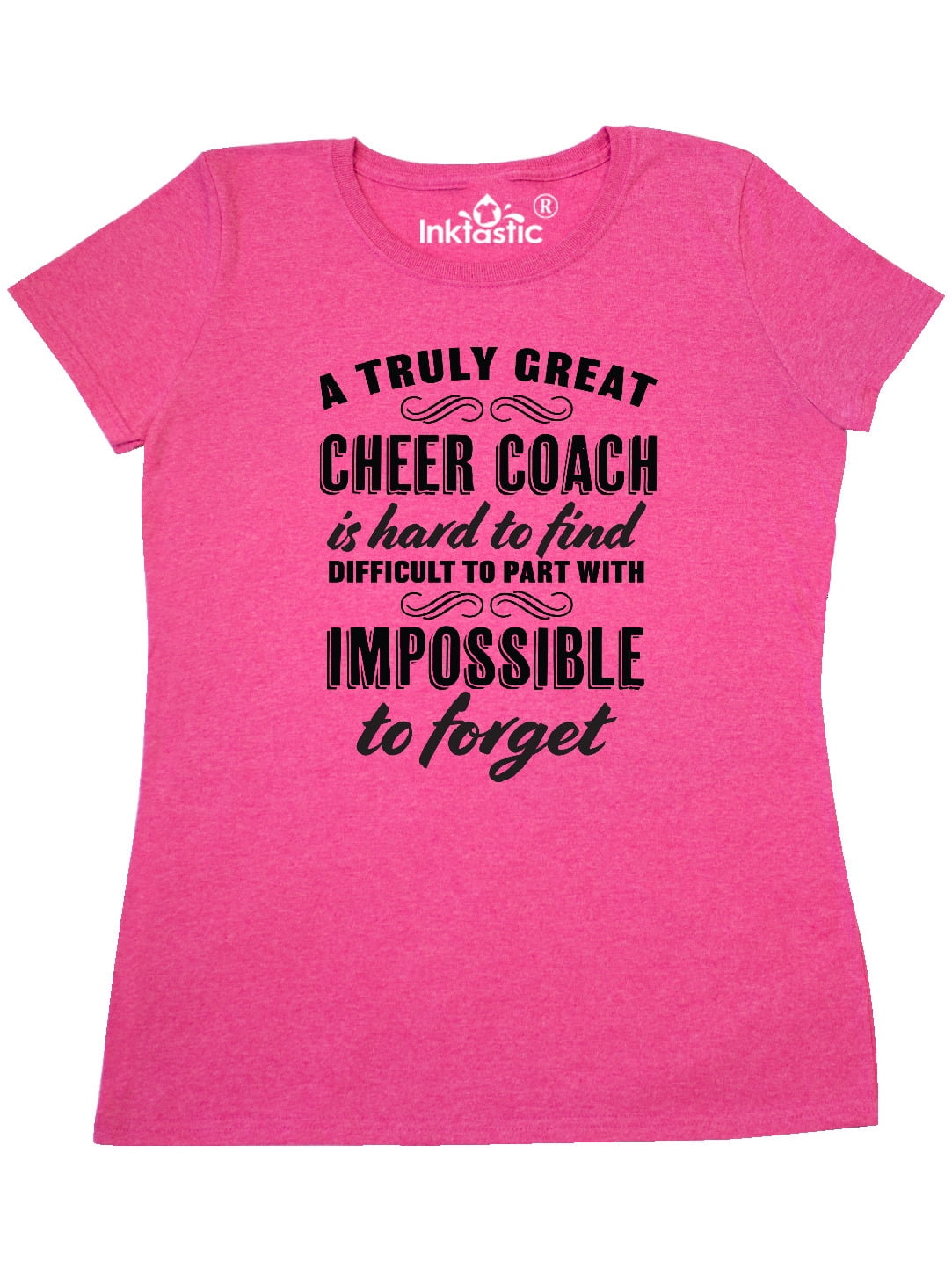INKtastic A Truly Great Cheer Coach is Hard To Find Women's TShirt