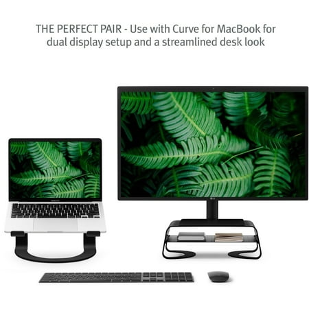 Twelve South - Curve Riser Desktop Stand for iMac and Displays