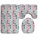 thumbnail image 1 of ABPHQTO Island Pineapple Tropic Fruit Juego de alfombras de baño de 3 piezas Alfombra de baño Alfombra de contorno y tapa de inodoro ABPHQTO Cont-CHAPPLE-23806, 1 of 2