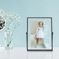 4x6 Black Metal Easel Float Picture Frame