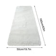 thumbnail image 6 of AuroraX Shaggy Bathroom Rug Mat Plush Soft Non-Slip Backing White Bath Mat Rug 19x62 Inch Bohemian Solid, 6 of 6