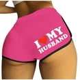 thumbnail image 1 of Pantalones Cortos para Mujeres de Cintura Alta Moda Casual Pantalones Cortos Sueltos Impresos Sexy, Cintura Elástica Cuerpos Pantalones Cortos de las Señoras, Vestir de Verano de Poliéster, 1 of 6