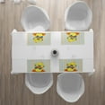thumbnail image 3 of Ambesonne Cartoon Place Mats Set of 4, Hipster Boho Cool Duck, Standard Size, Orange Yellow Blue, 3 of 4