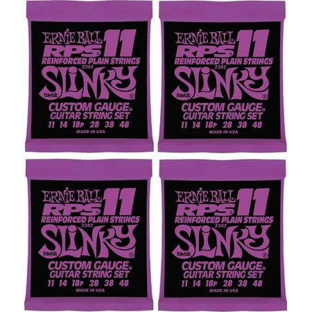 - Ernie Ball RPS Power Slinky Electric Guitar Strings, Custom Gauge, Lot/4, P02242^4