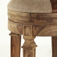 thumbnail image 4 of DecMode Brown Wood Rustic Bar Stool 29", 4 of 7