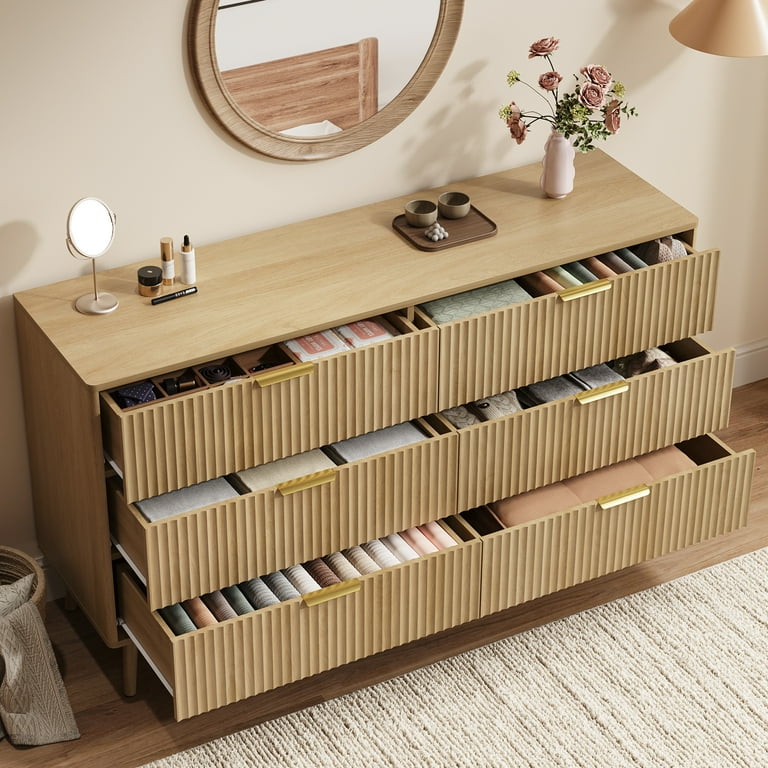 6 foot long dresser Tall Dresser 6 drawers and panel sides x6610p