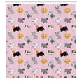 thumbnail image 1 of Ambesonne Cat Shower Curtain, Colorful Kittens, 69"Wx84"L, Multicolor, 1 of 3