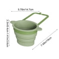 thumbnail image 3 of Hanging Silicone Sink Drains Basket Residues Filtering Storage Rack Non Perforated Sink Kitchen Storage Filter Basket, 3 of 6