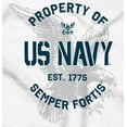 thumbnail image 2 of US Navy Property of Semper Fortis Toddler Boy Girl T Shirt Infant Toddler Brisco Brands 5T, 2 of 6