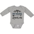 thumbnail image 3 of Inktastic My Mema Loves Me Girls Girls Long Sleeve Baby Bodysuit, 3 of 5