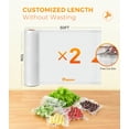 thumbnail image 4 of Rupoun Vacuum Sealer Bags for Food, 2 Rolls 11" X 50', Storage Seal Bag Rolls for Food, 4 of 8