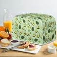 thumbnail image 4 of Yuyamidu Green 4 Slice Toaster Cover Avocado Bread Maker Machine Dust Cover Wide Slot Kitchen Appliance Decorative Cover Universal Fit Microwave Oven Toaster Deraction, 4 of 7