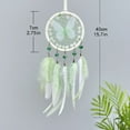 thumbnail image 2 of COM1950s Green Dream Catchers Tree of Life Boho Dreamcatcher for Bedroom Adult with Feathers and Crystal Wall Hanging Decor for Home Festival Blessing Gifts 16" Length (Boho Wall Decor15.75X2.76In), 2 of 9