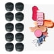 thumbnail image 3 of highdealcrafts juego de 10 envases cosméticos vacíos con tapas transparentes y 2 Negro Yuyangstore Caja de sombra de ojos, 3 of 8