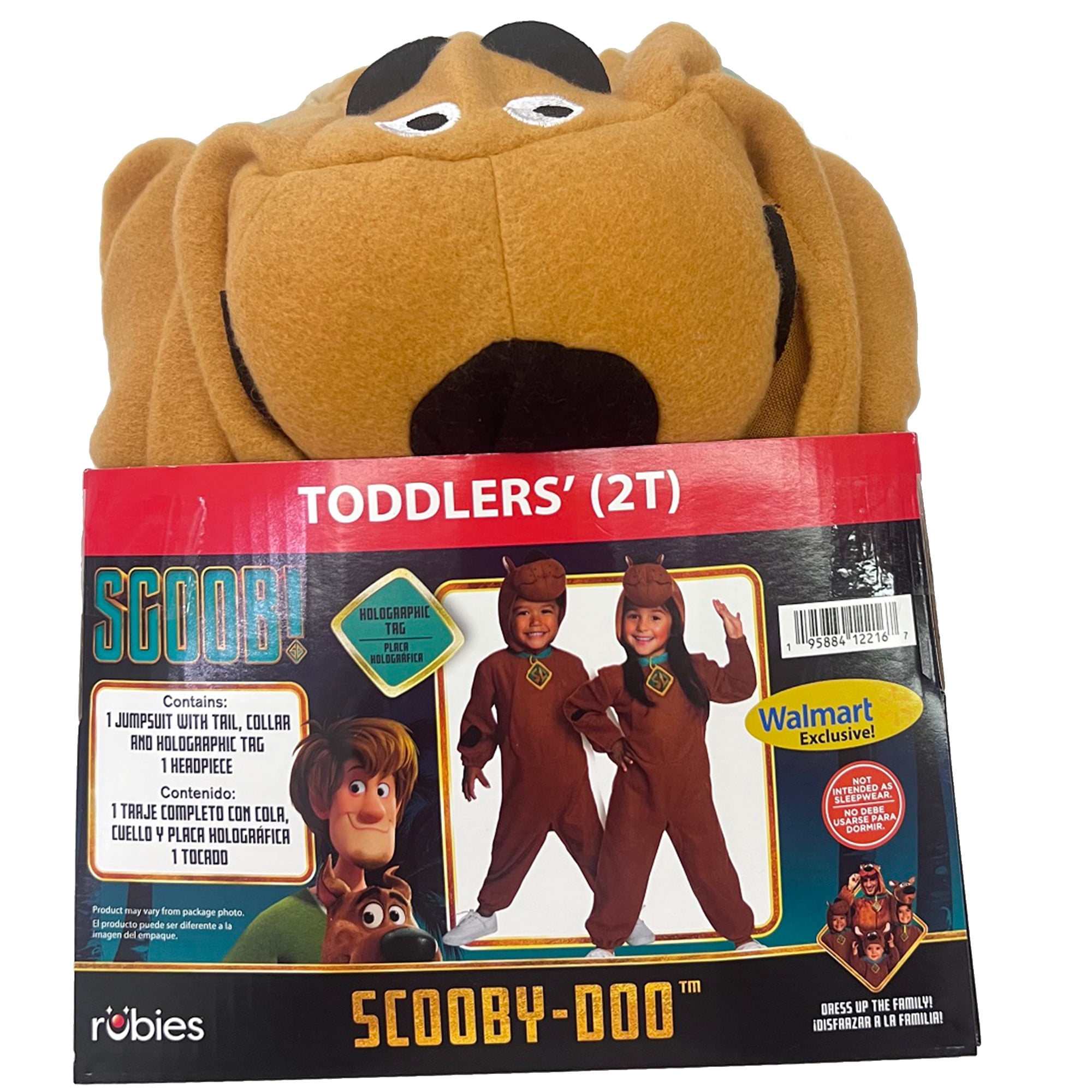 Scooby Doo Halloween Costume for Toddler, Size 3-4T, by Rubies