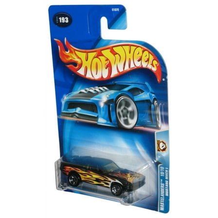 Hot Wheels Wastelanders 10/10 (2003) Black Mustang Mack I Toy Car #193
