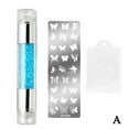 thumbnail image 6 of Silicone Nail Art Stamping Kit Transfer Stamper Scraper Plate Manicure Set C8P7, 6 of 9